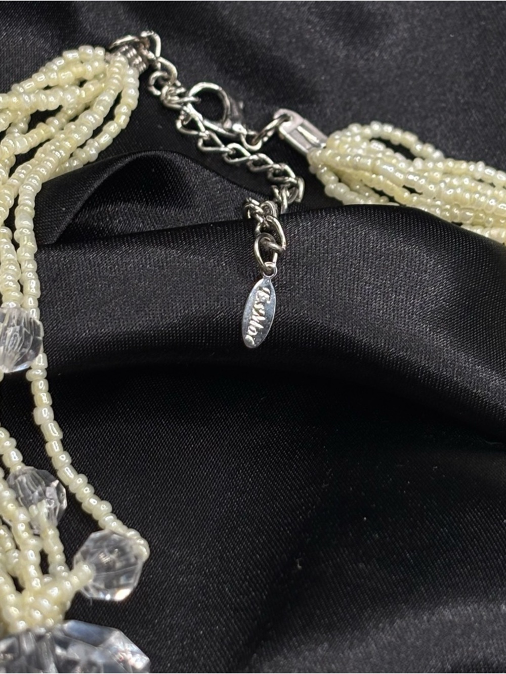 EsMor Chunky Statement Necklace Boho Mixed Metal Rings - Picture 7 of 7